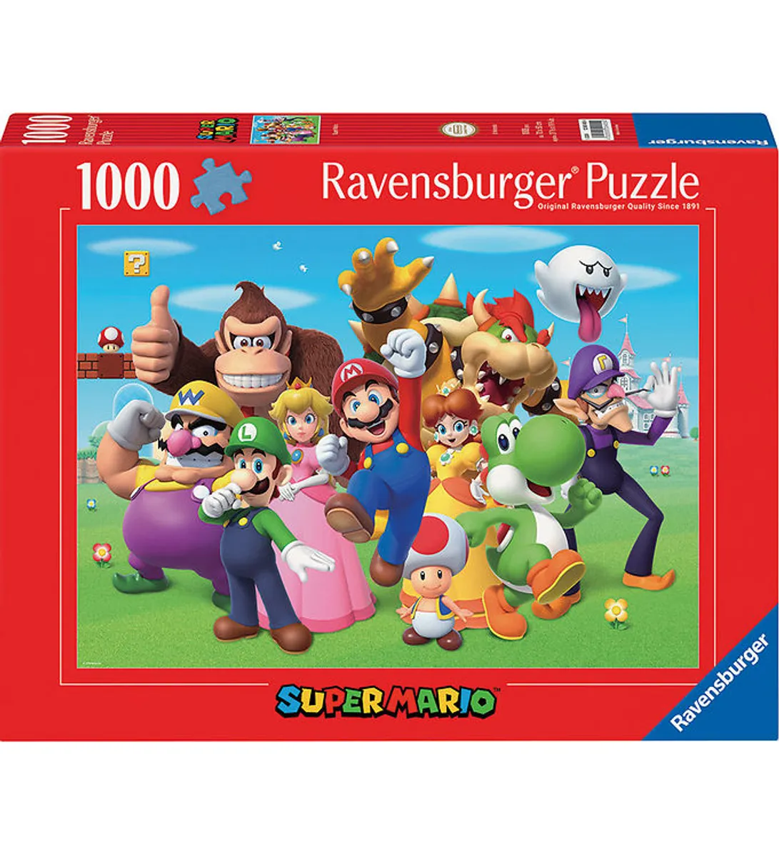 Ravensburger Puslespil - 1000 Brikker - Super Mario