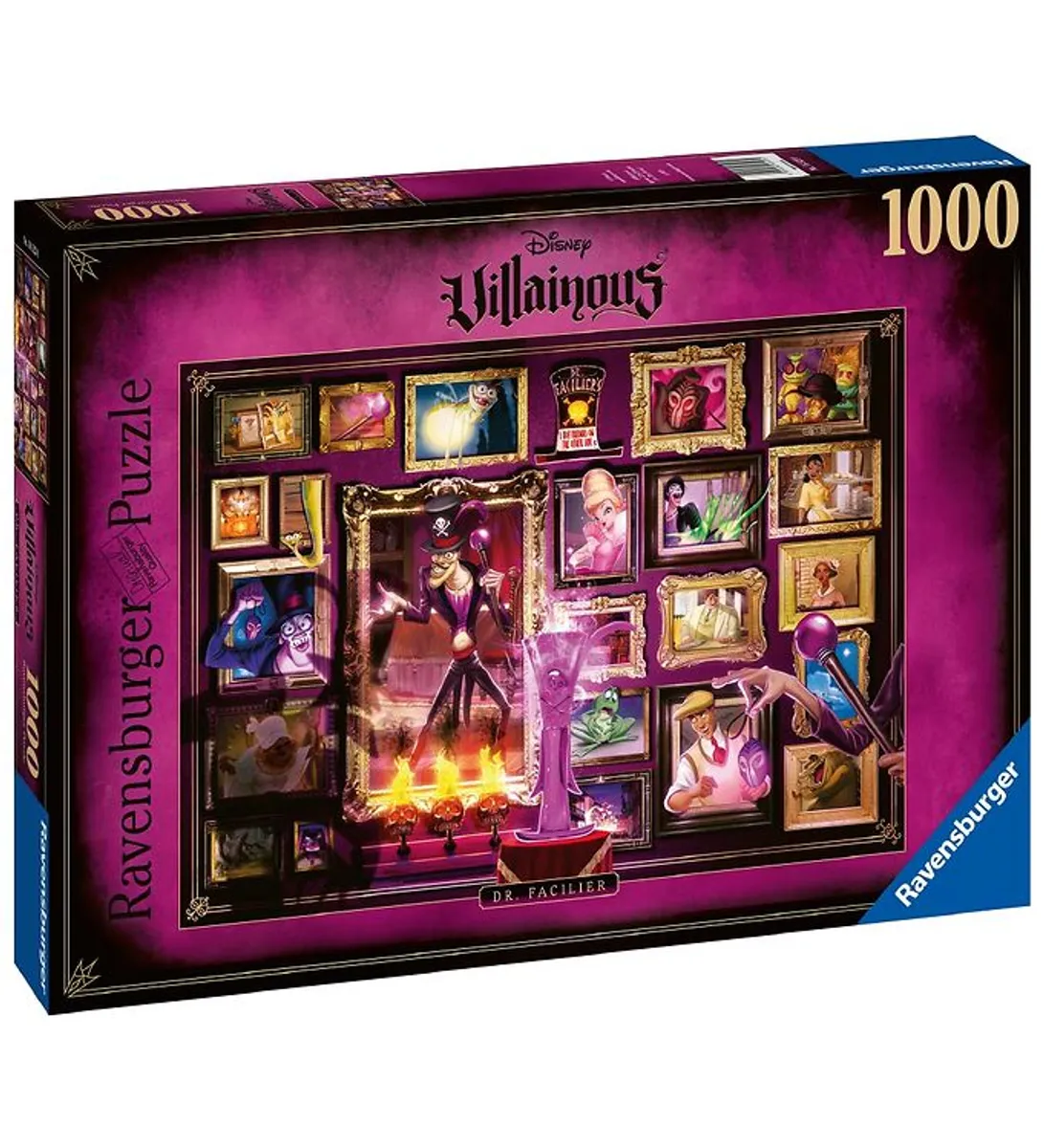 Ravensburger Puslespil - 1000 Brikker - Villainous: Dr. Facilier