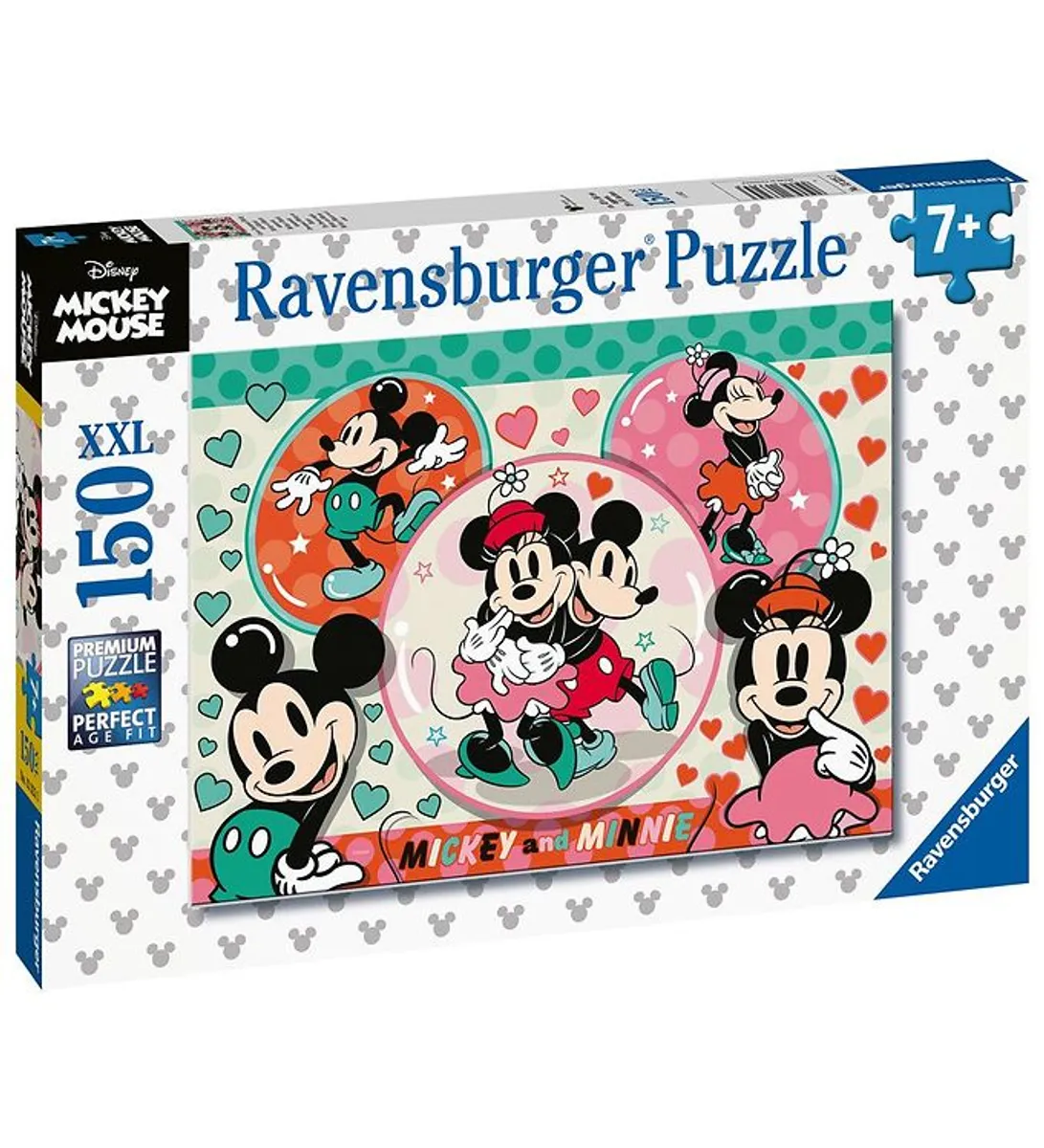 Ravensburger Puslespil - 150 Brikker - Mickey & Minnie