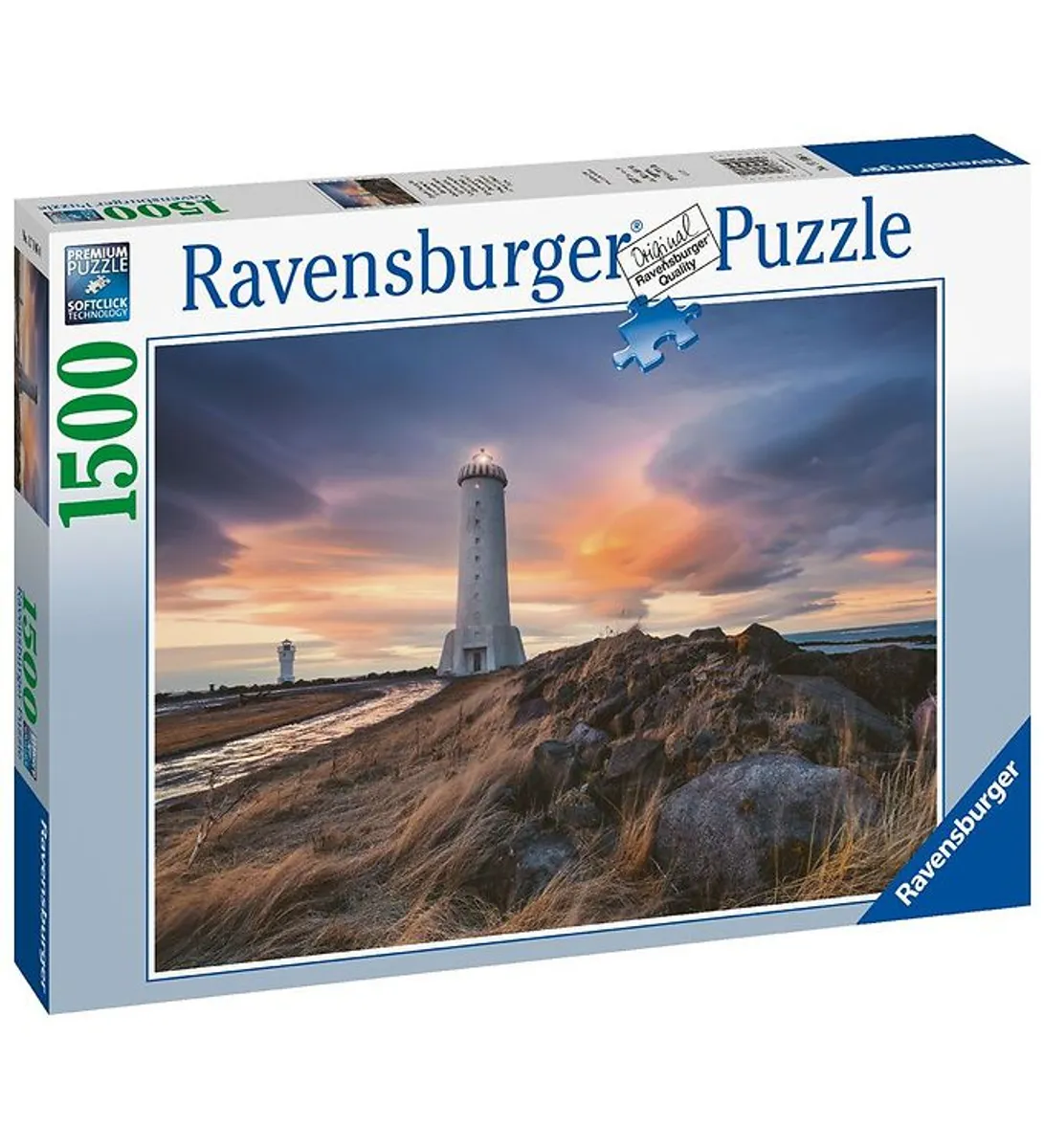 Ravensburger Puslespil - 1500 Brikker - Akranes Lighthouse Icela