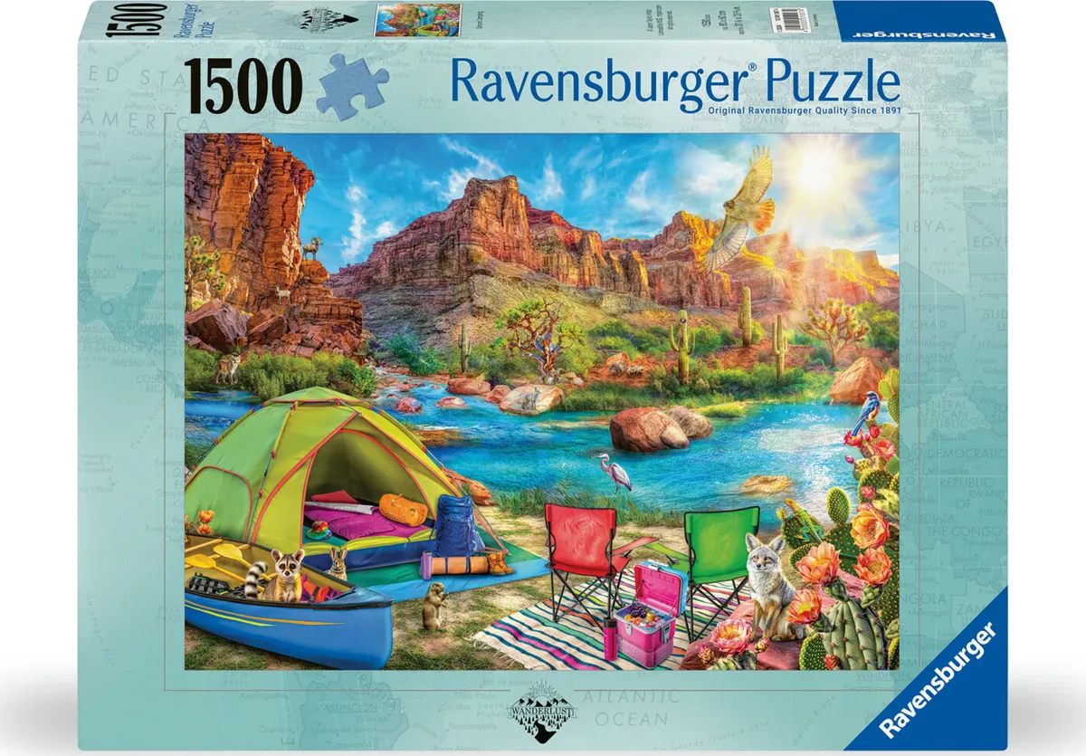 Ravensburger Puslespil - 1500 Brikker - Canyon Camping