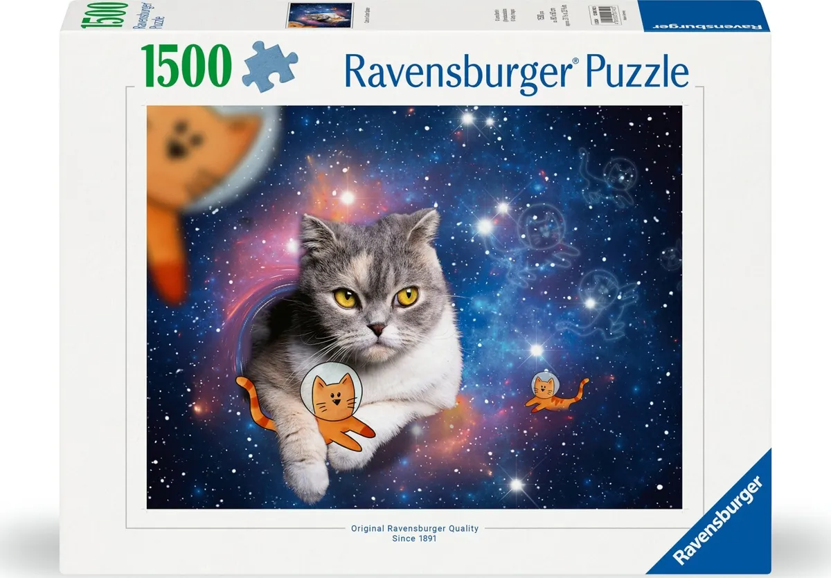 Ravensburger Puslespil - 1500 Brikker - Katte I Rummet