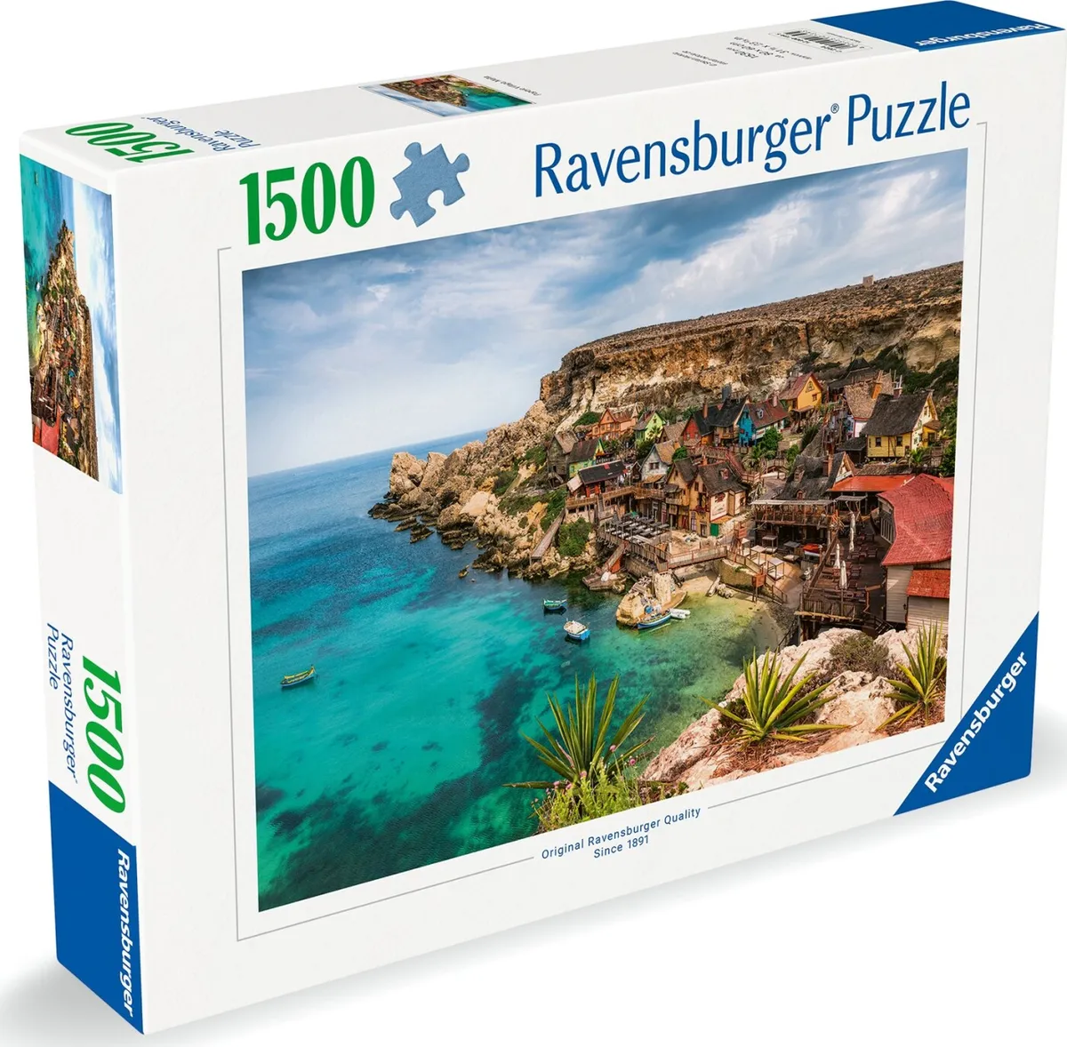 Ravensburger Puslespil - 1500 Brikker - Popeye Village Malta