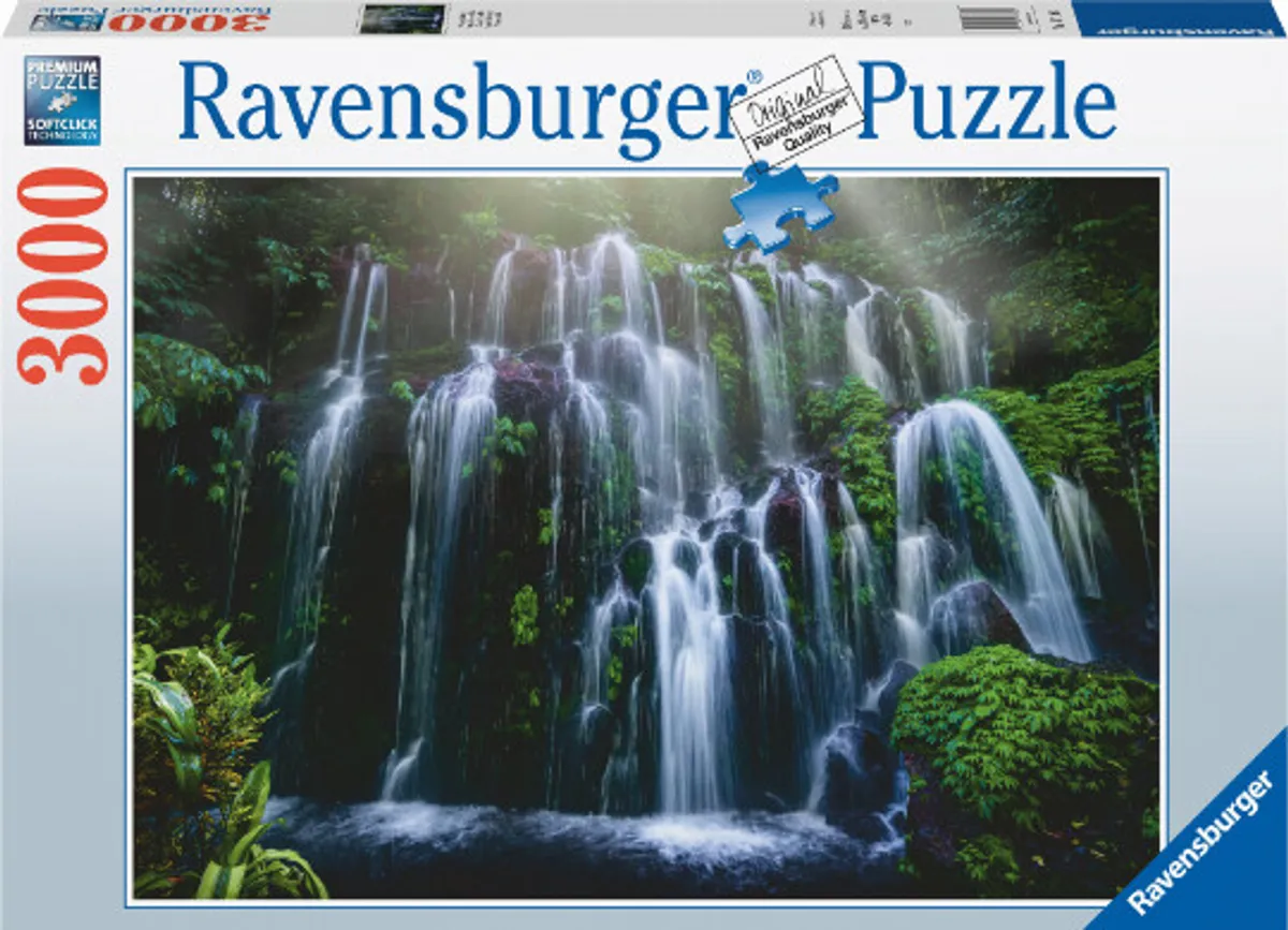 Ravensburger Puslespil - 3000 Brikker - Vandfald I Bali