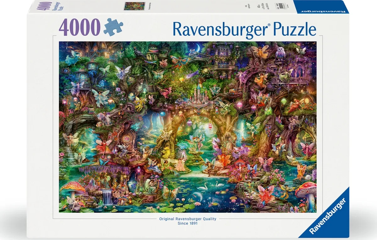 Ravensburger Puslespil - 4000 Brikker - Feernes Skjulte Verden