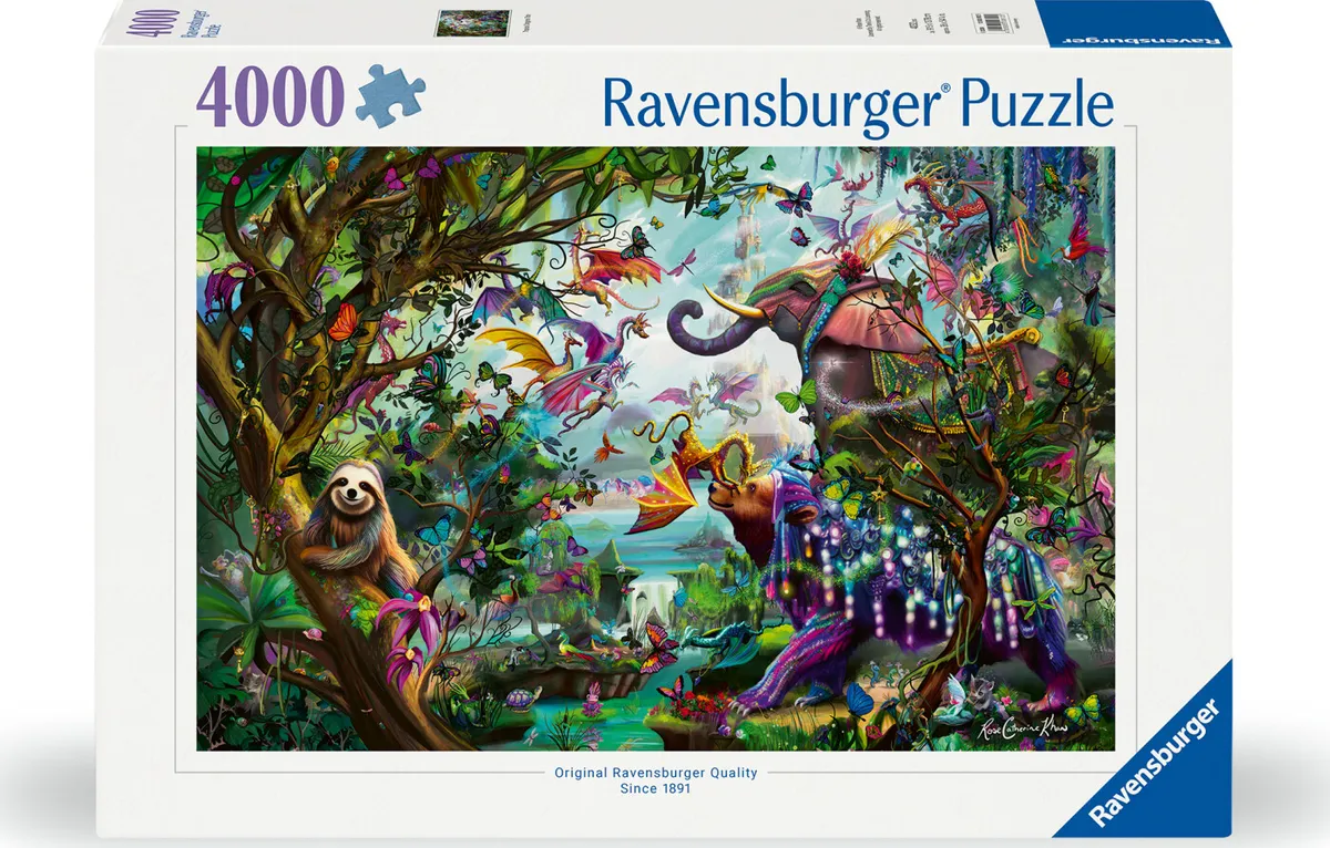 Ravensburger Puslespil - 4000 Brikker - Tropiske Drager