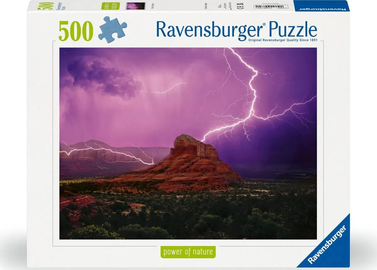 Ravensburger Puslespil - 500 Brikker - Pink Torden