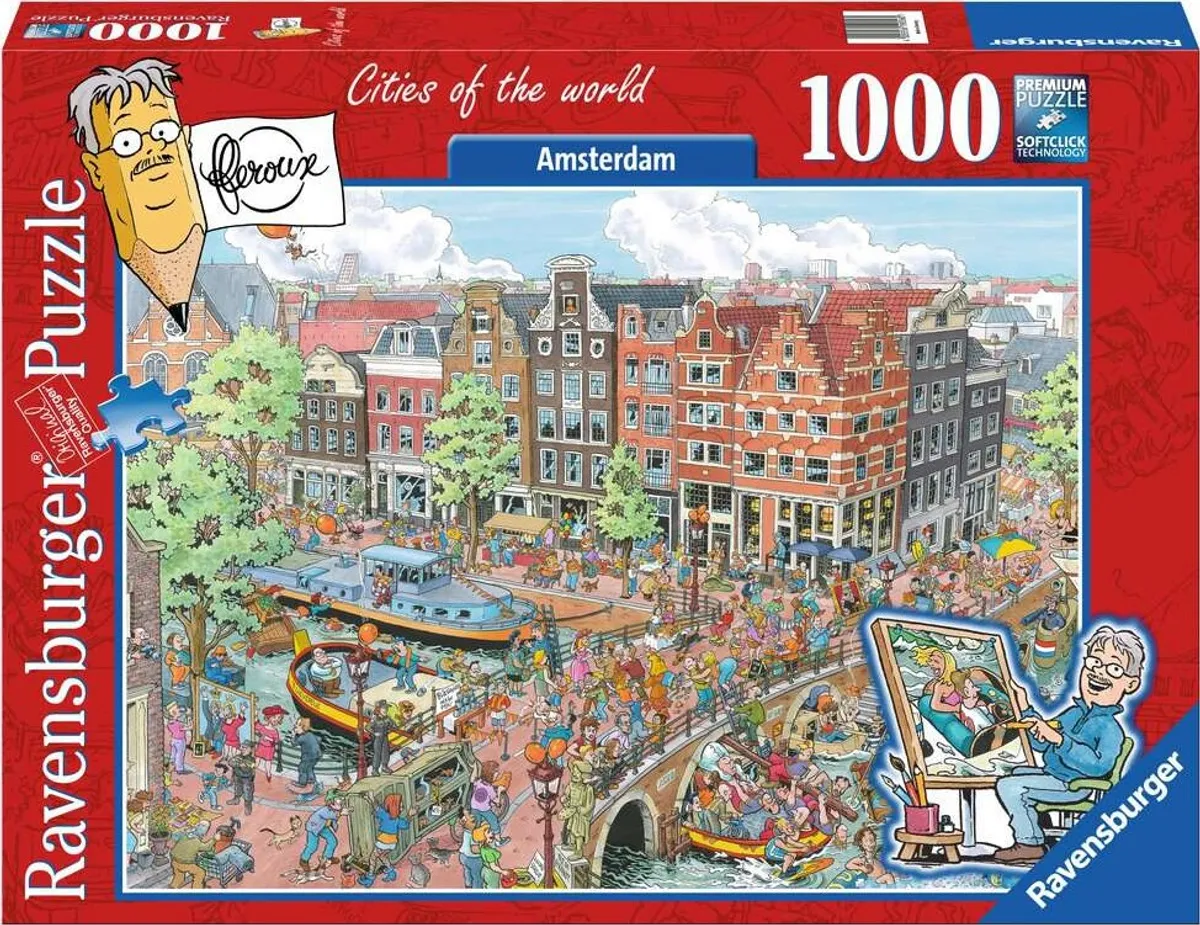 Ravensburger Puslespil - Amsterdam - 1000 Brikker