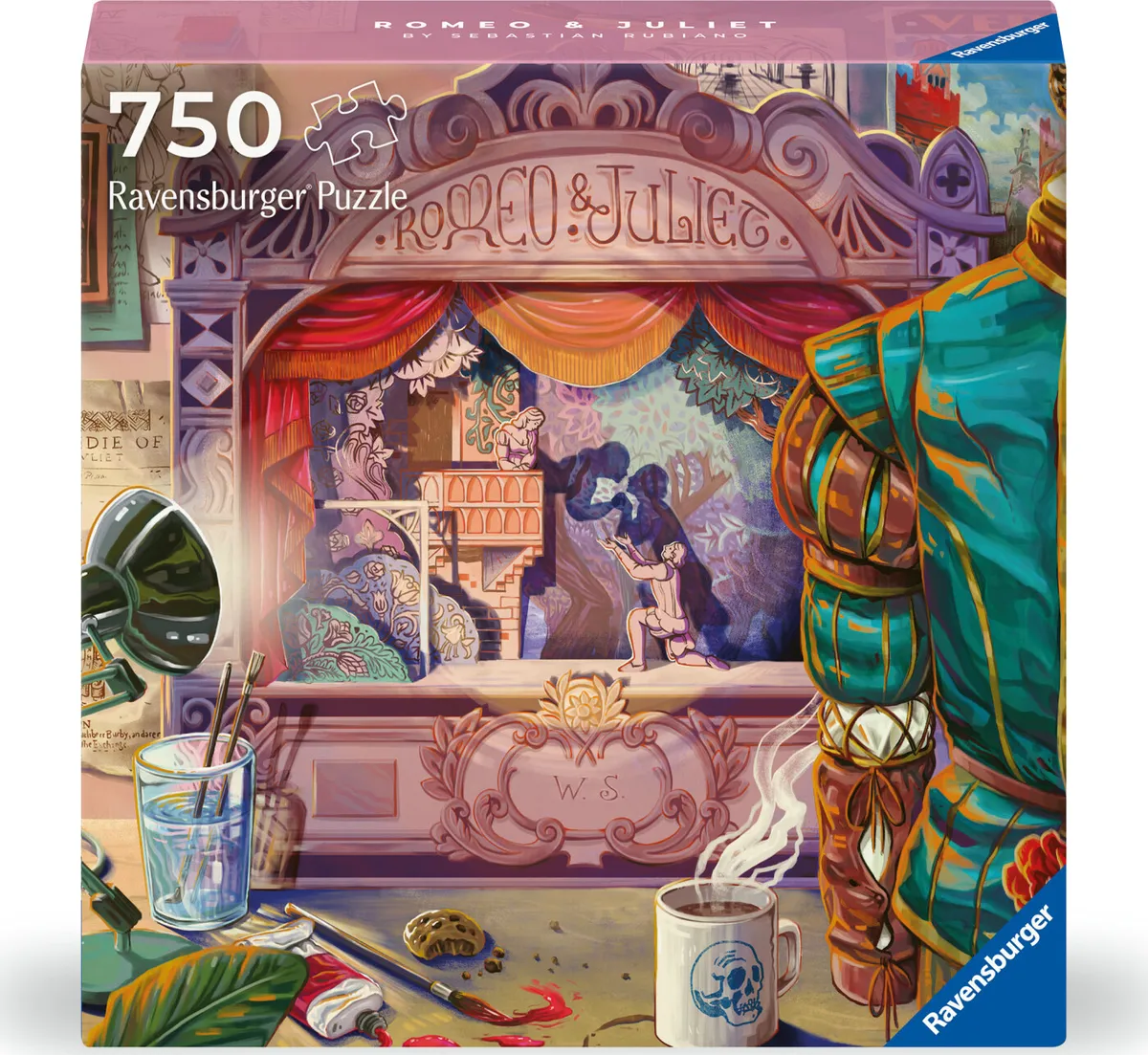 Ravensburger Puslespil - Art And Soul - 750 Brikker - Romeo Og Julie