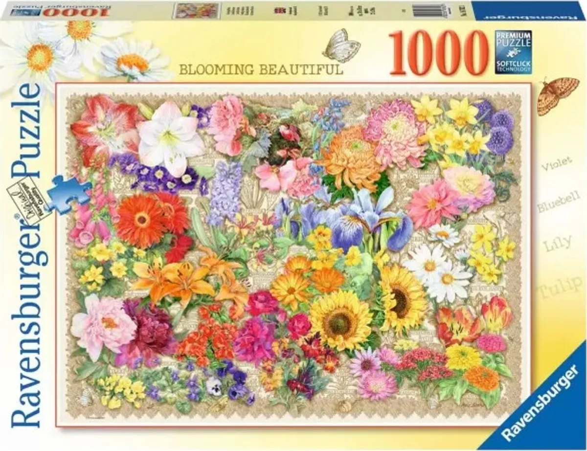 Ravensburger Puslespil - Blooming Beautiful - 1000 Brikker