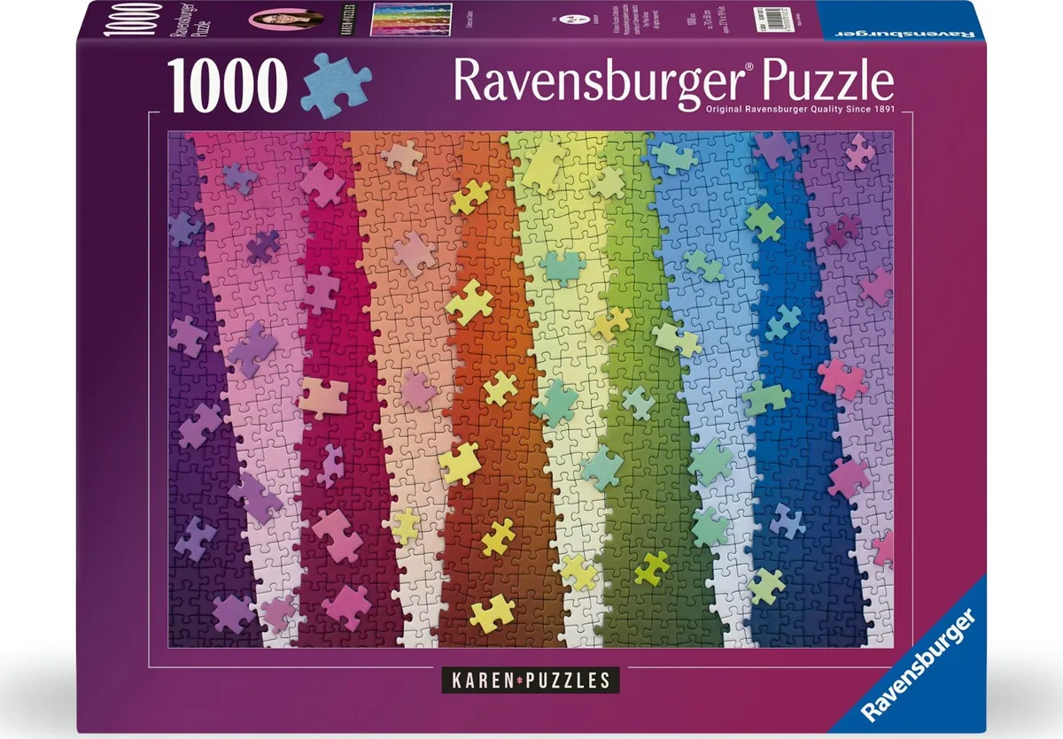 Ravensburger Puslespil - Colors On Colors - 1000 Brikker