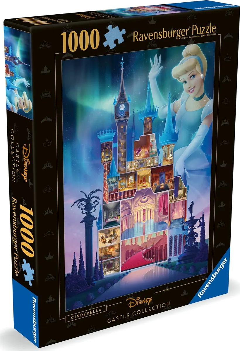 Ravensburger Puslespil - Disney Castle - Askepot - 1000 Brikker