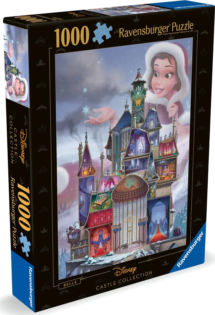 Ravensburger Puslespil - Disney Castle - Belle - 1000 Brikker