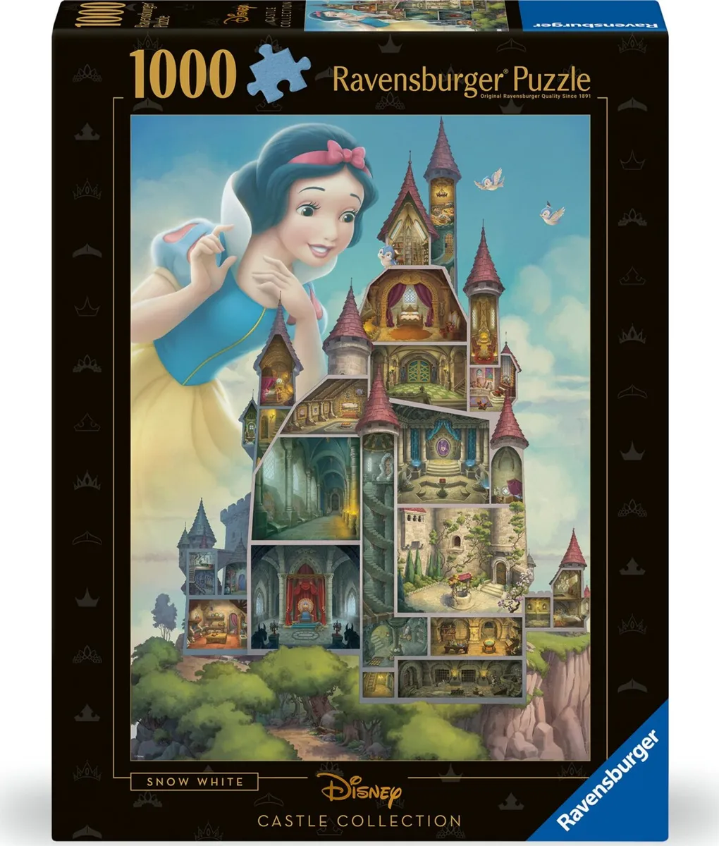 Ravensburger Puslespil - Disney Castle - Snehvide - 1000 Brikker