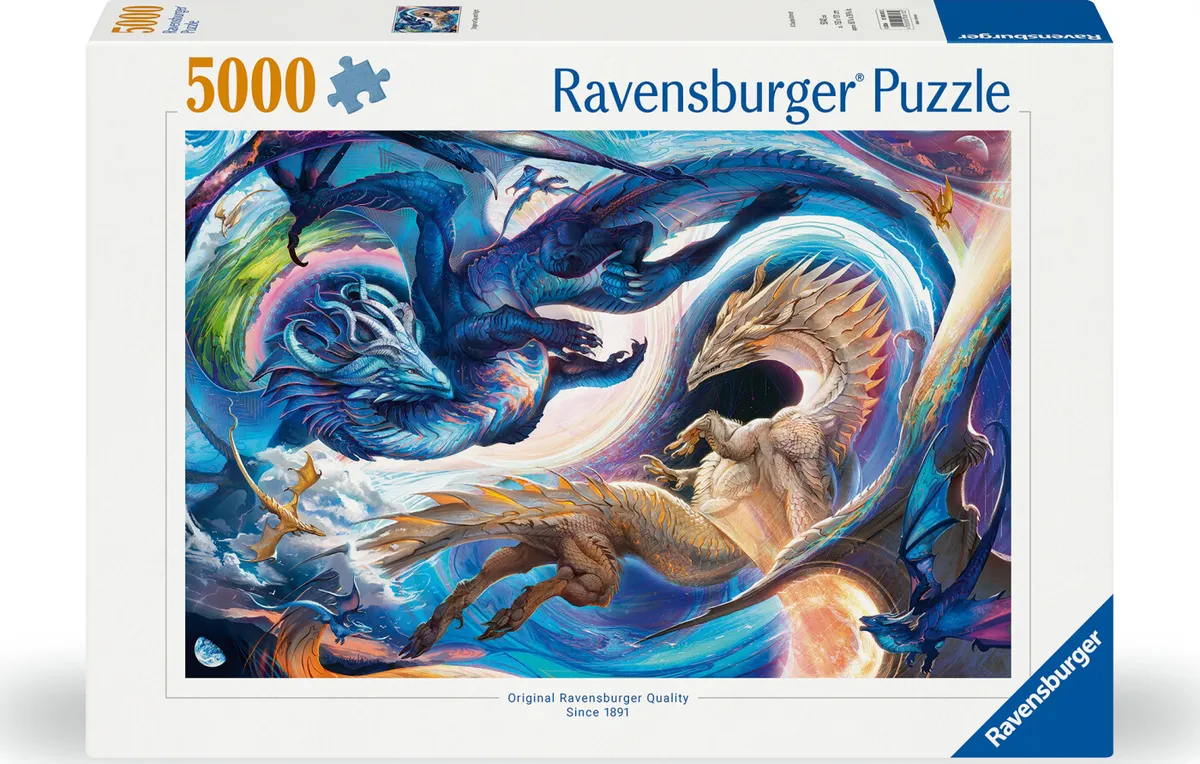 Ravensburger Puslespil - Drage Dag Og Nat - 5000 Brikker