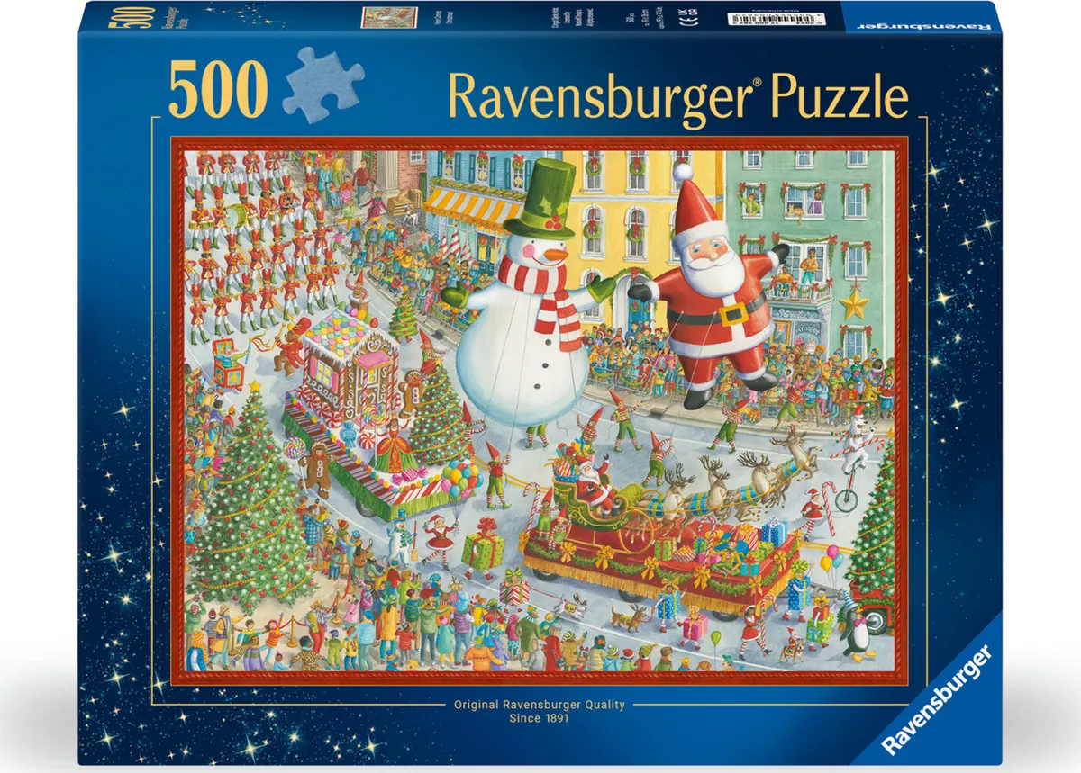 Ravensburger Puslespil - Here Comes Christmas - 500 Brikker