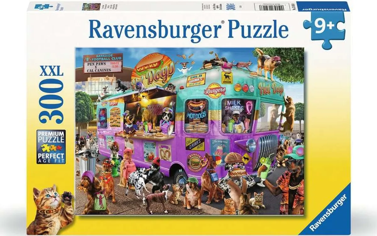 Ravensburger Puslespil - Hot Diggity Dogs - 300 Xxl Brikker