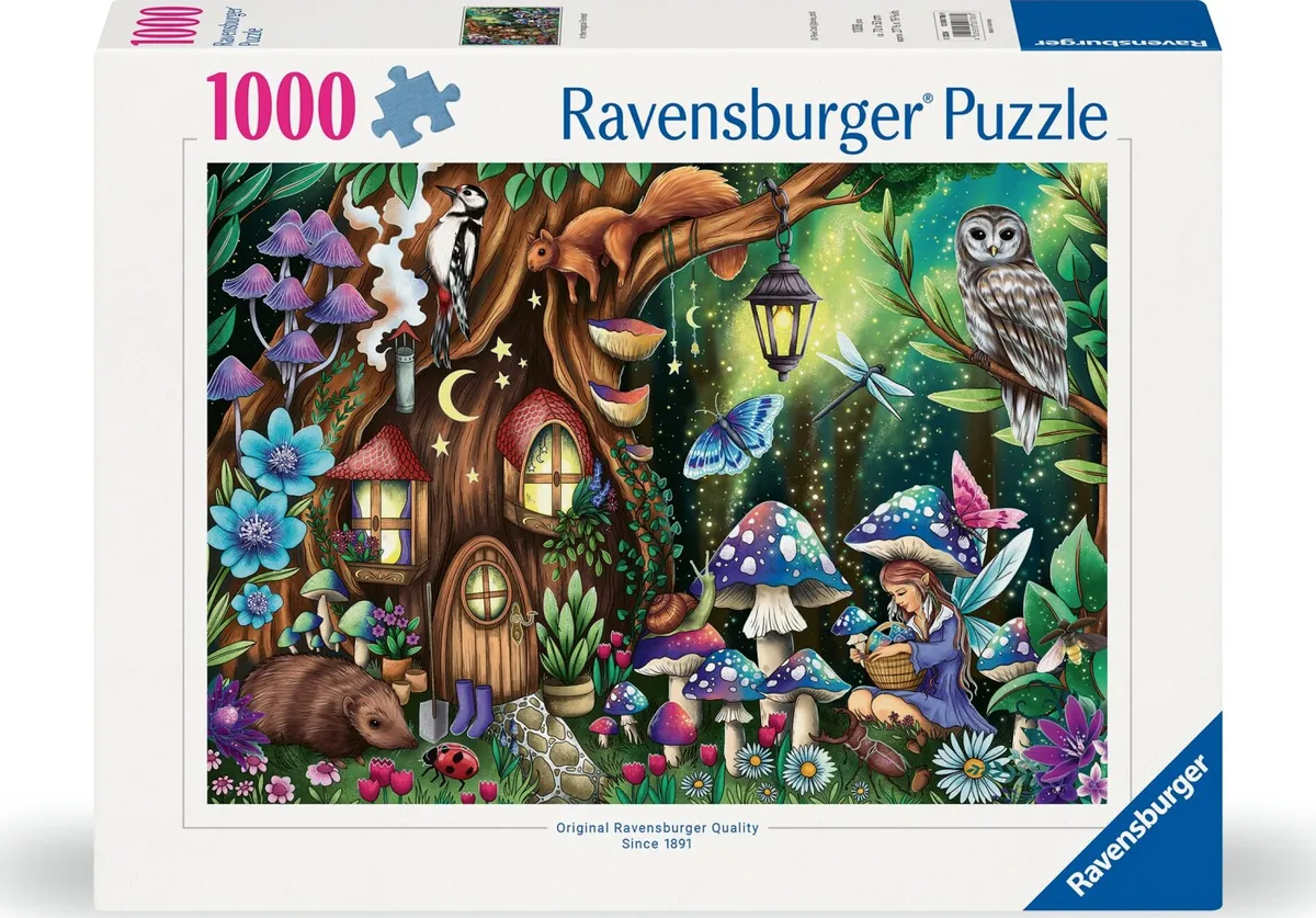 Ravensburger Puslespil - In The Magical Forest - 1000 Brikker