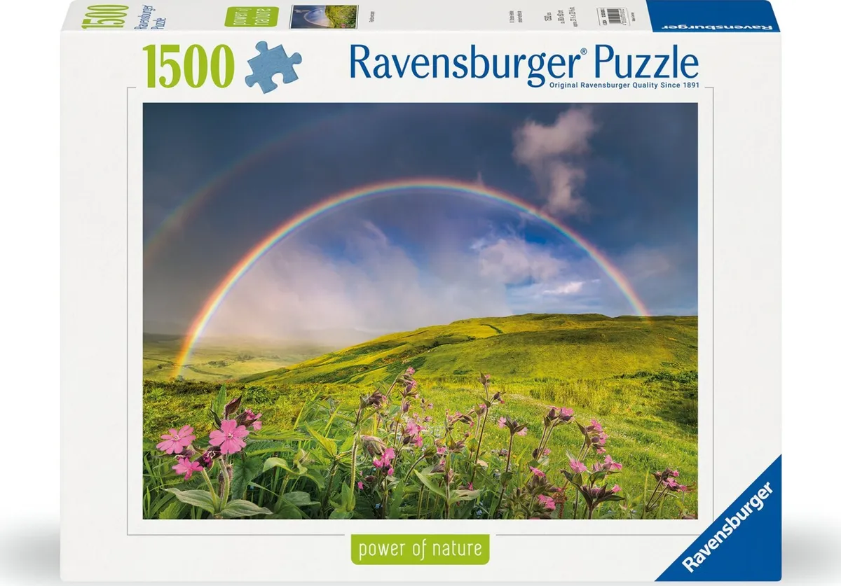 Ravensburger Puslespil - Power Of Nature - Regnbue - 1500 Brikker