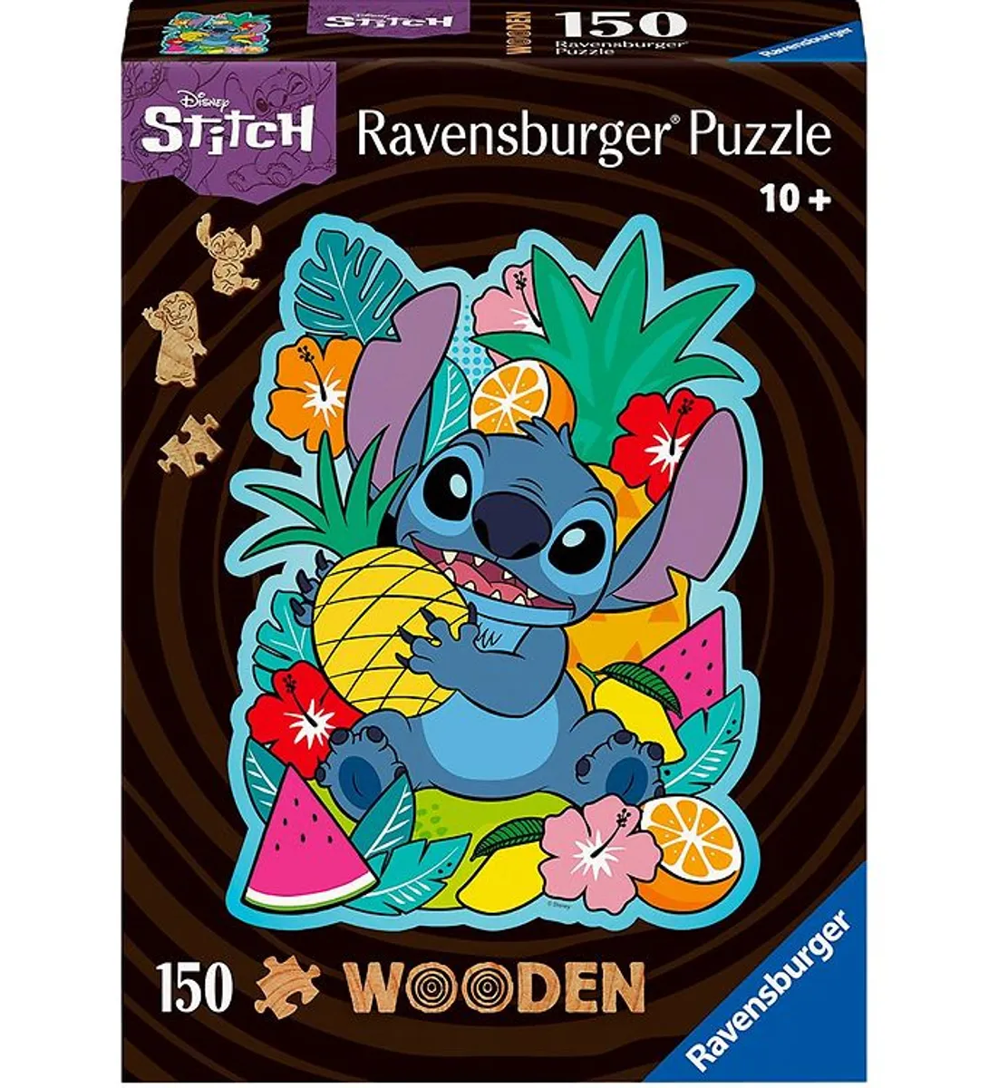 Ravensburger Puslespil - Træ - 150 Brikker - Disney Stitch