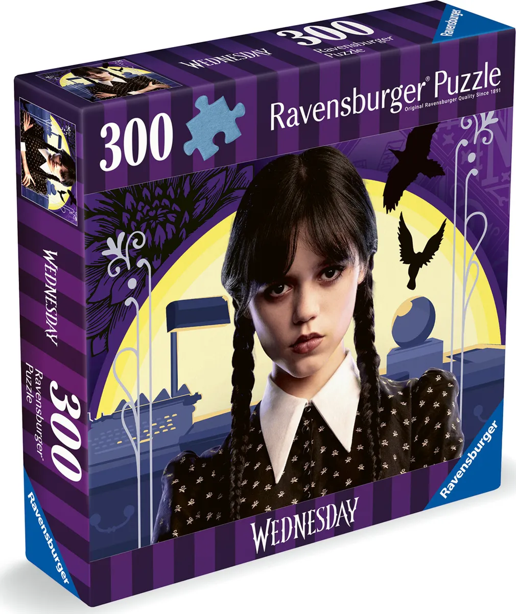 Ravensburger Puslespil - Wednesday - No Hug Zone - 300 Brikker