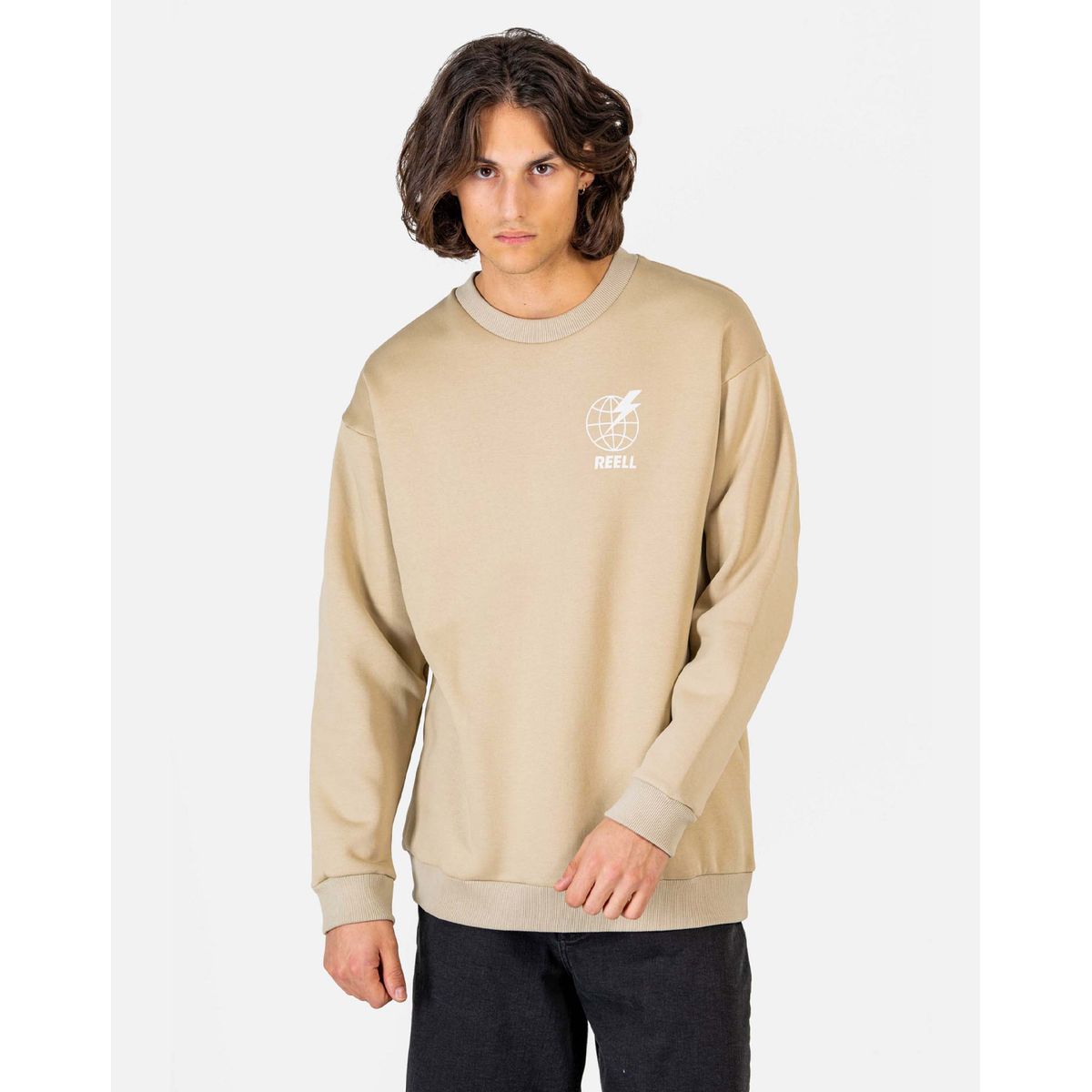 Reell Mondo Crewneck m. Rund hals Beige