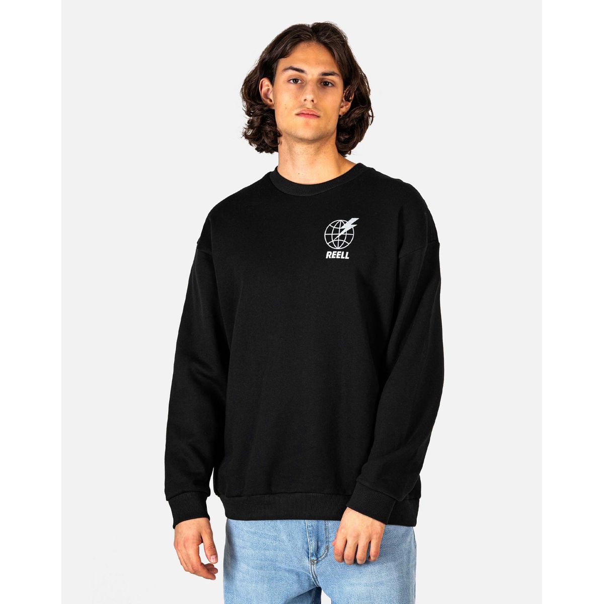 Reell Mondo Crewneck m. Rund hals Sort