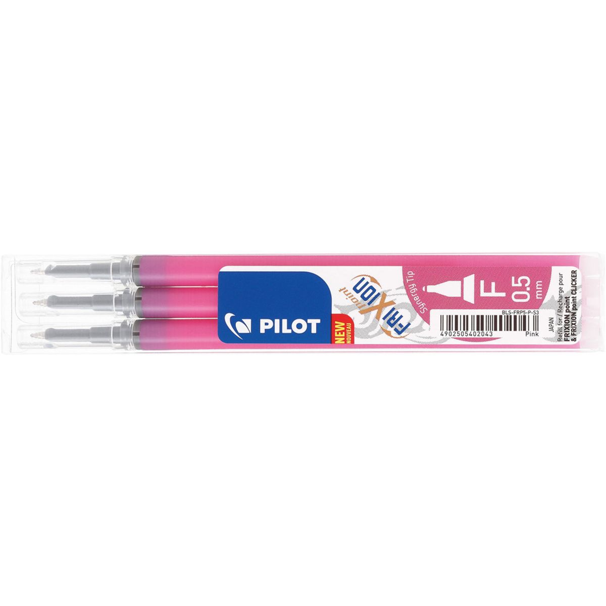 Refill Pilot Frixion Point Pink 0,5 mm 3-stk