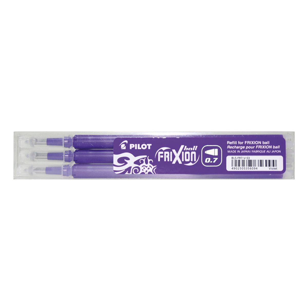 Refill Pilot Frixion Violet 0,7 mm 3-stk