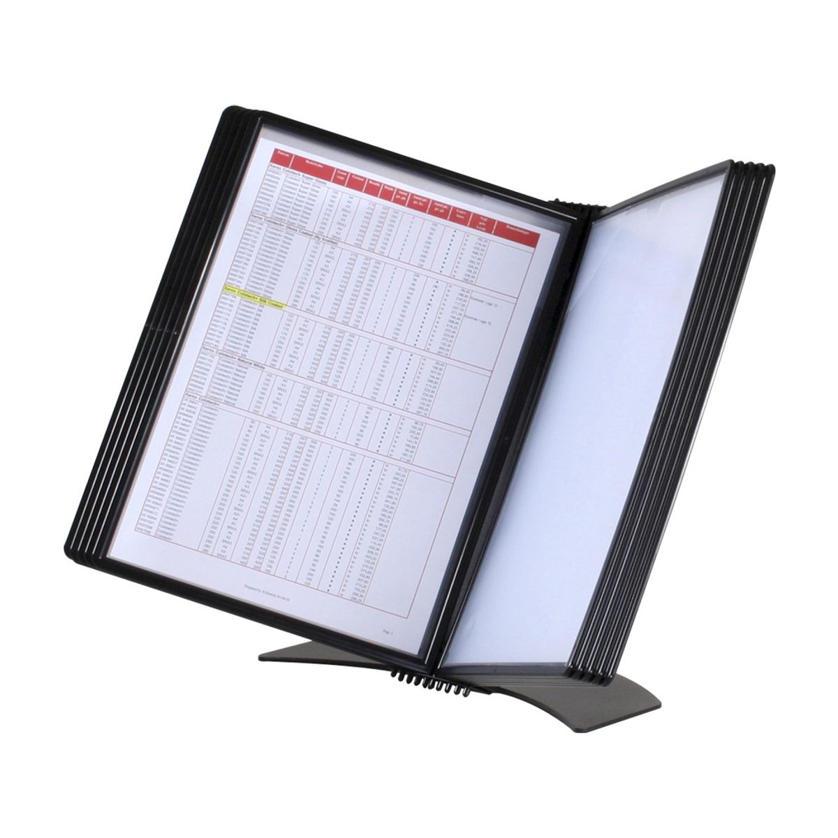 Registersystem Easymount Bord A4 Sort T/10 Lommer