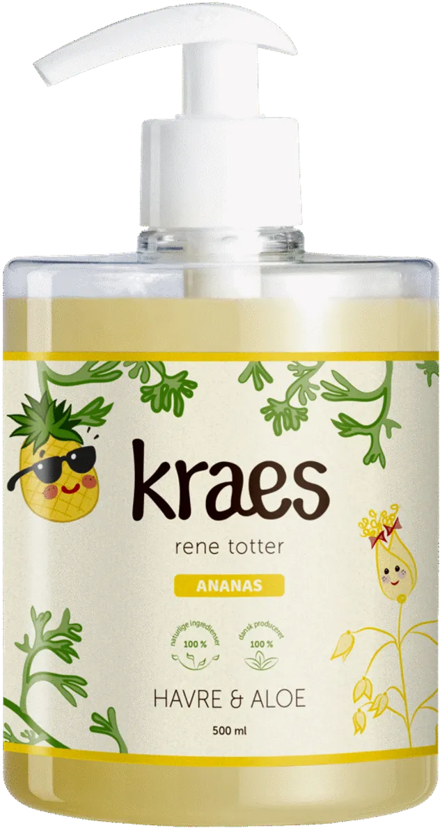 Rene totter shampoo med ananasduft - 500 ml