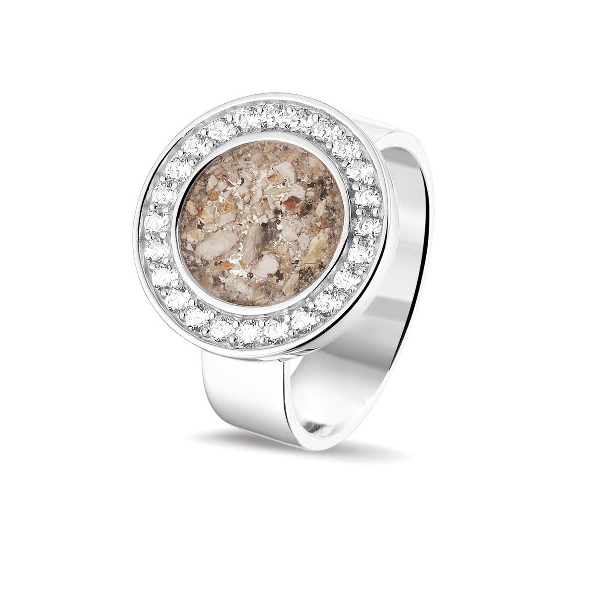 RG 045 W - Ring i hvidguld, diamant eller zirkon