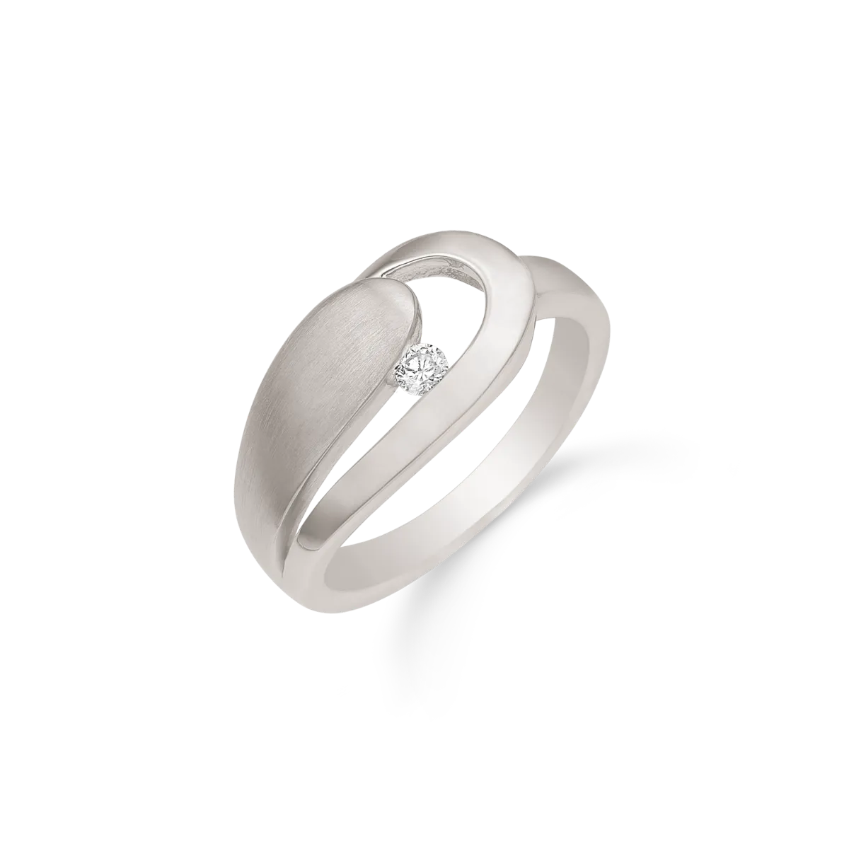 Rhodineret Sølv Ring fra Støvring Design 12254029