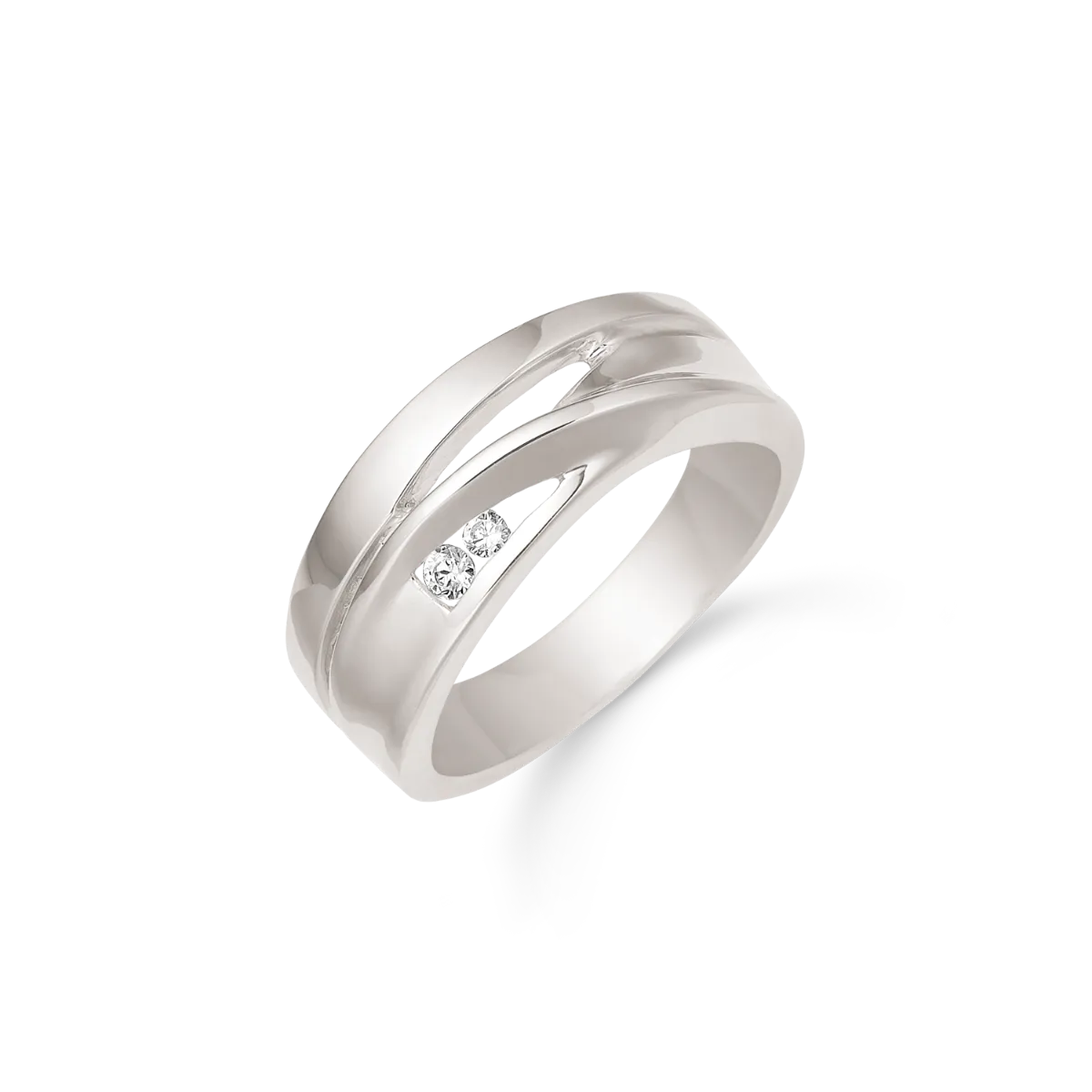 Rhodineret Sølv Ring fra Støvring Design 12254030