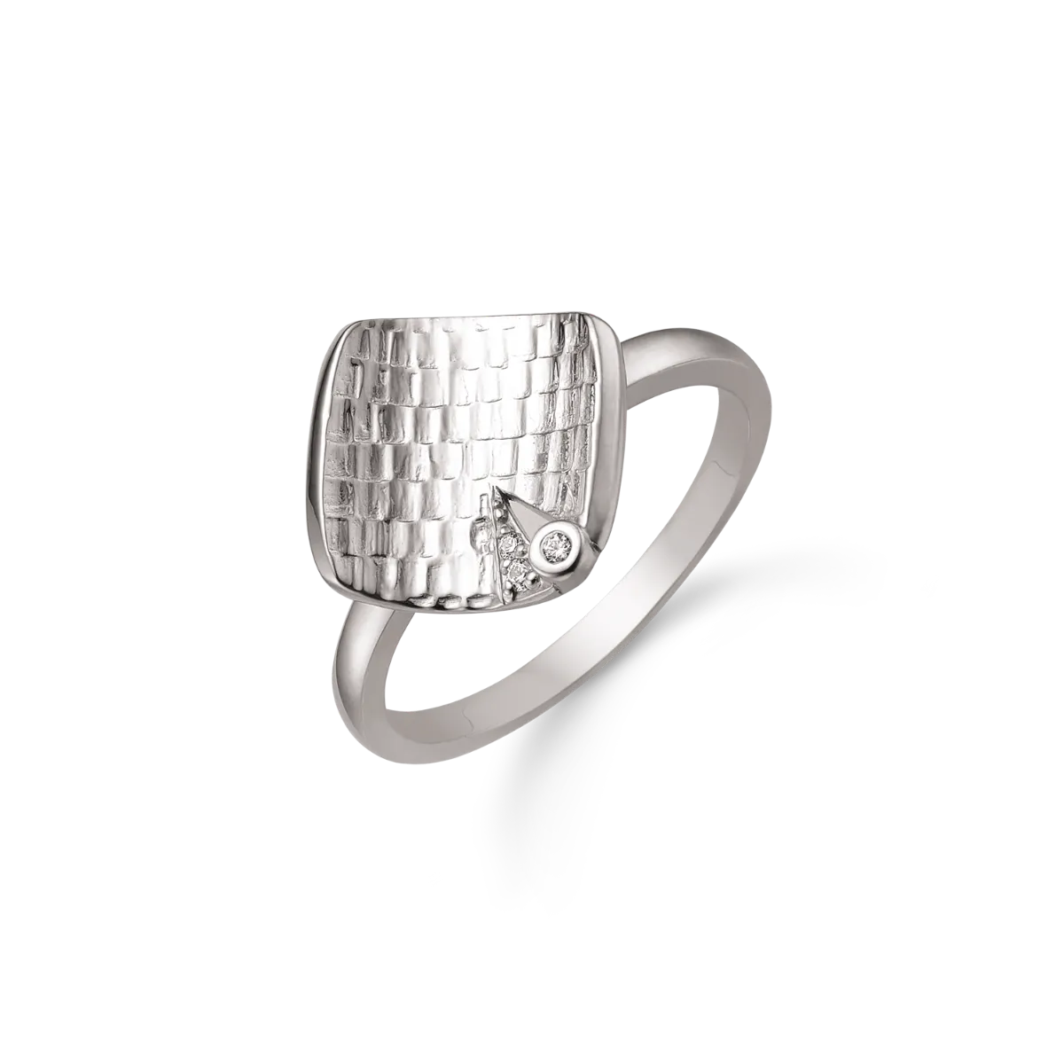 Rhodineret Sølv Ring fra Støvring Design 12323013