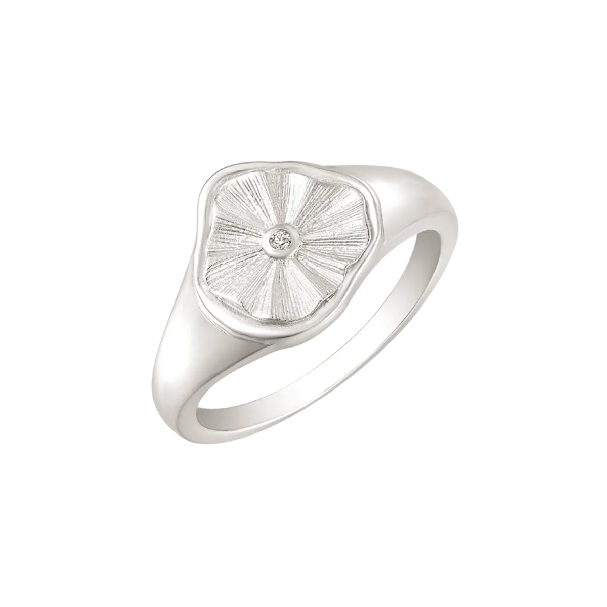 Rhodineret Sølv Ring fra Støvring Design 12323046