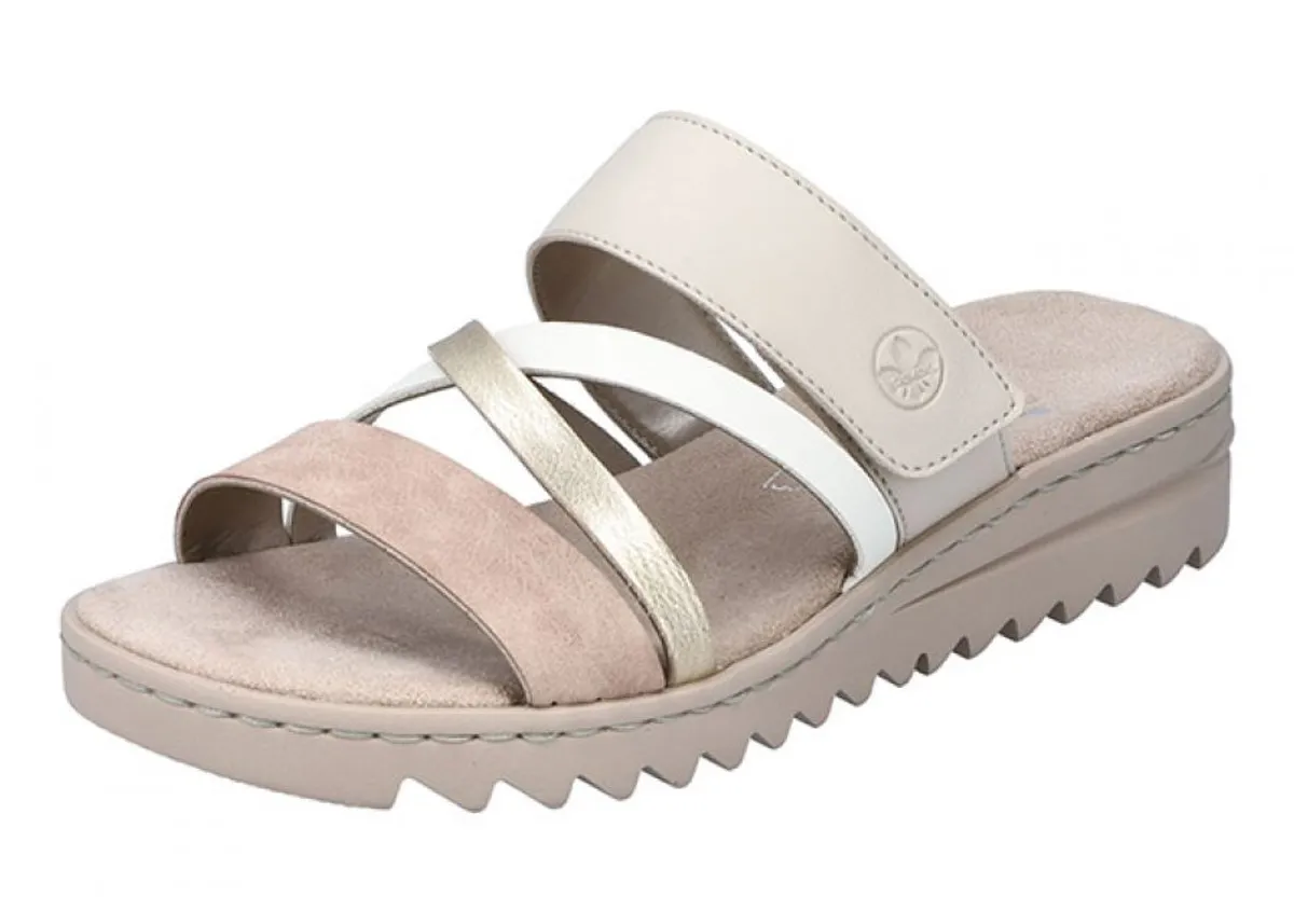 Rieker - Sandal - 44-0305 - Beige/guld - 41