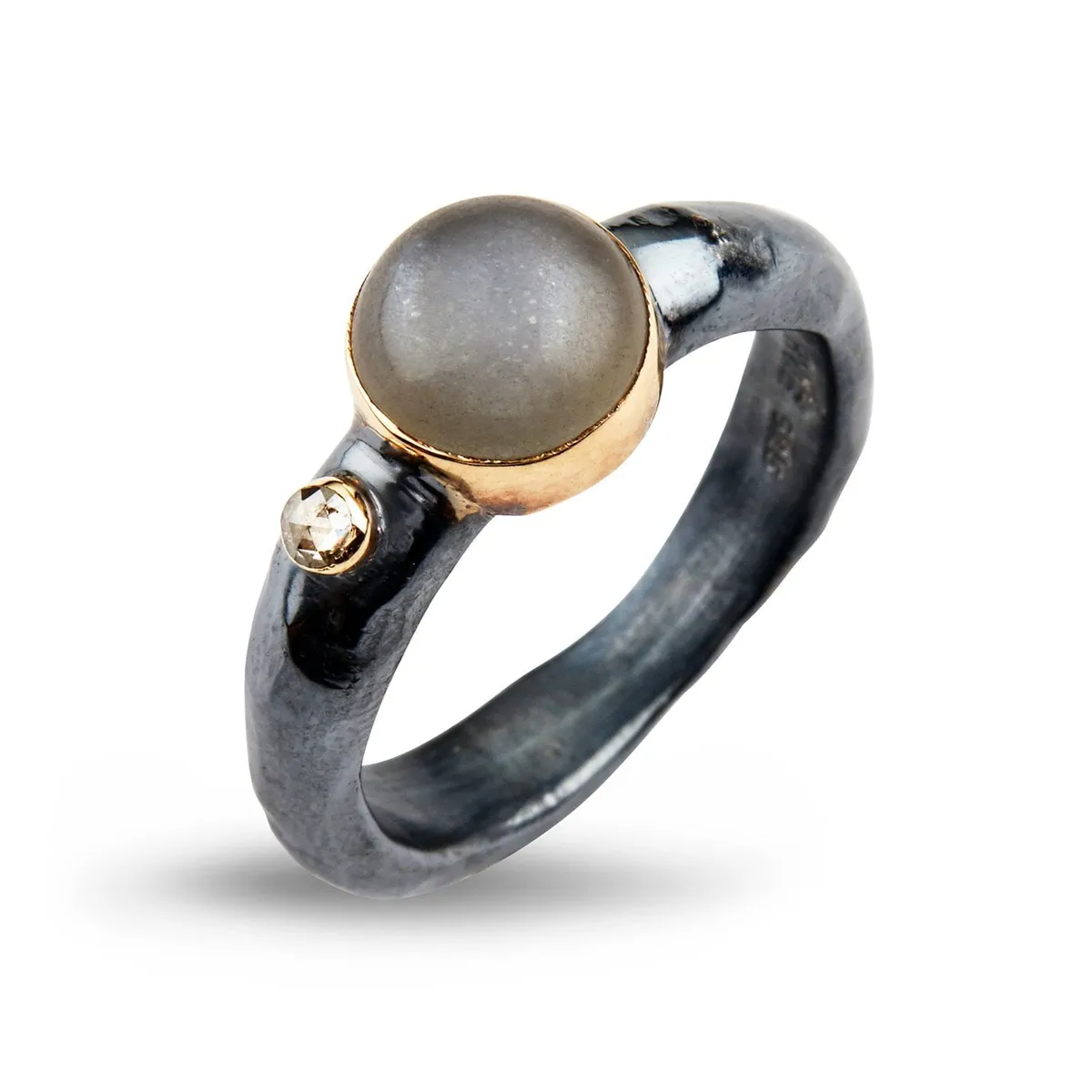 Ring Antique Grey Moon - 52