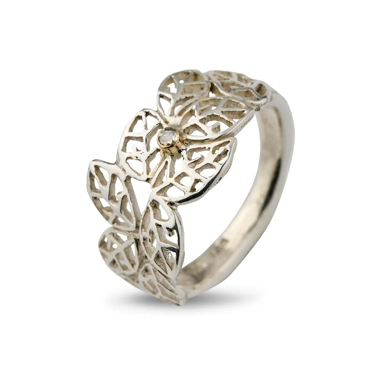 Ring Beech Leaves Polished - 60