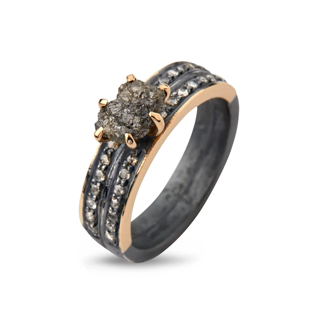 Ring Jackie Duo Pavé Raw - 57