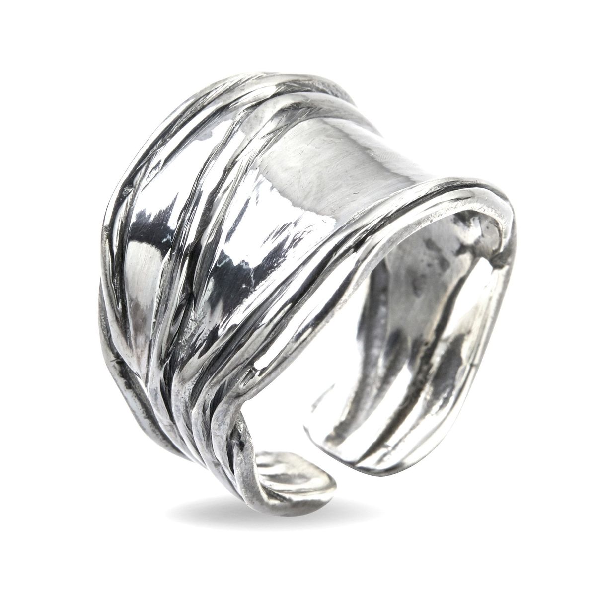 Ring Nebula Silver Slim Polished - 53