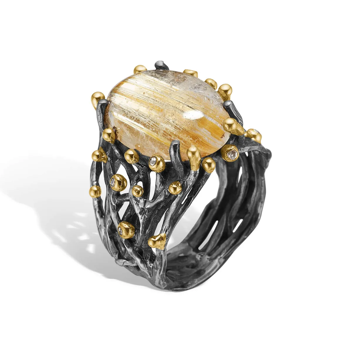 Ring Ponte Rutile Qtz - 52