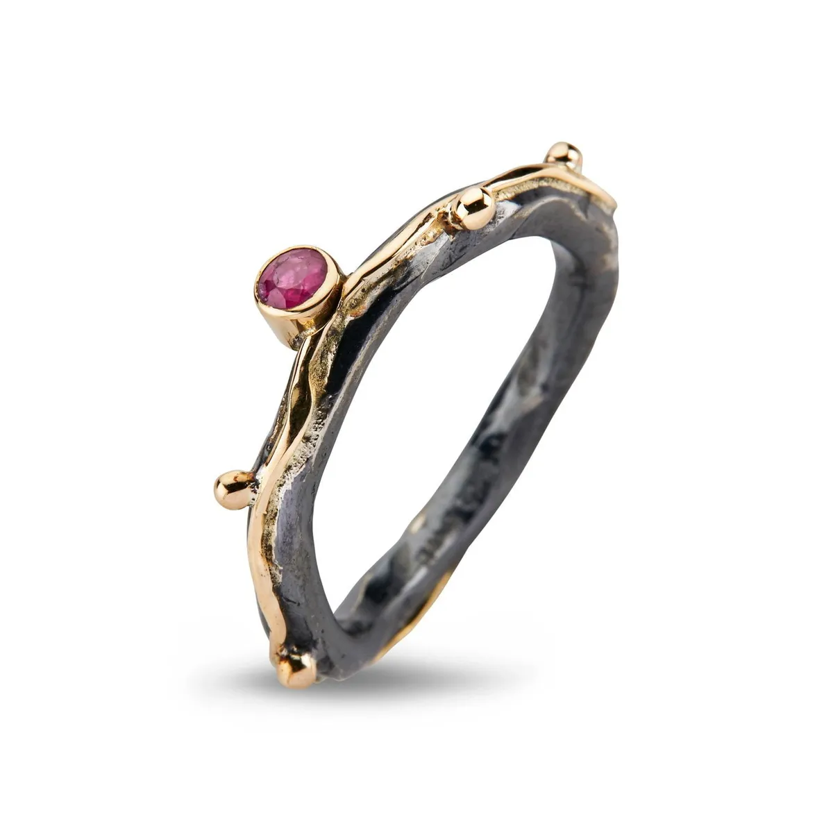 Ring Zeus Single Ruby - 52