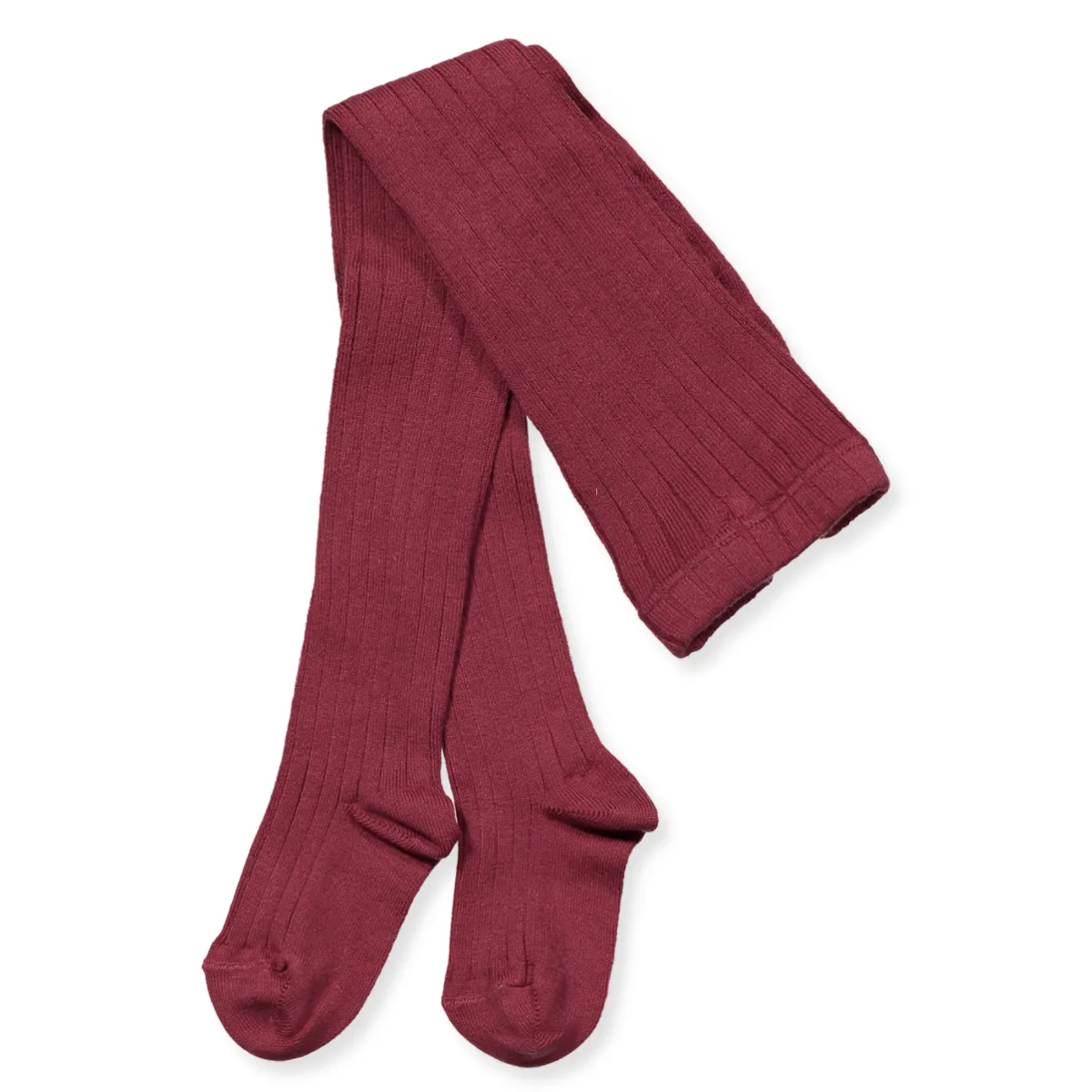 Ripp Strumpfhose in Bordeaux (36-39)