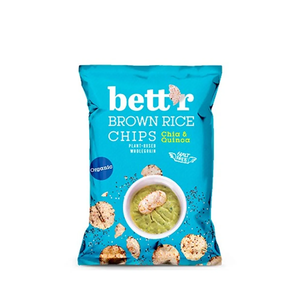 Ris Chips med chia og quinoa Økologisk - 60 gram - bettr