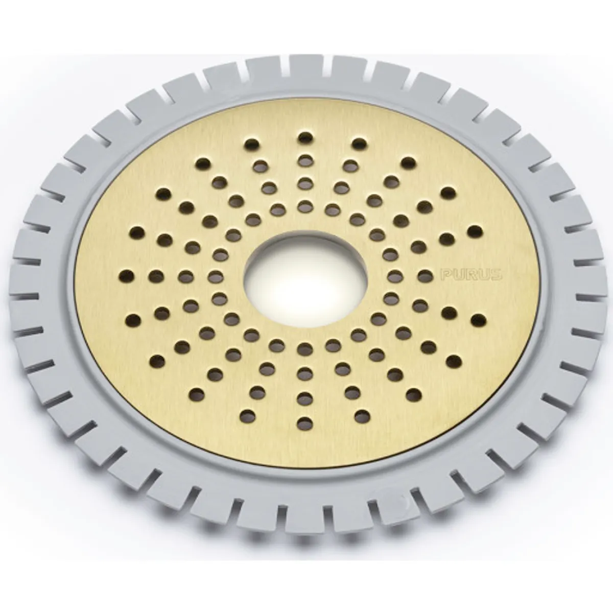 Rist til microcement Sun Ø150 "messing" pvd med udskæring
