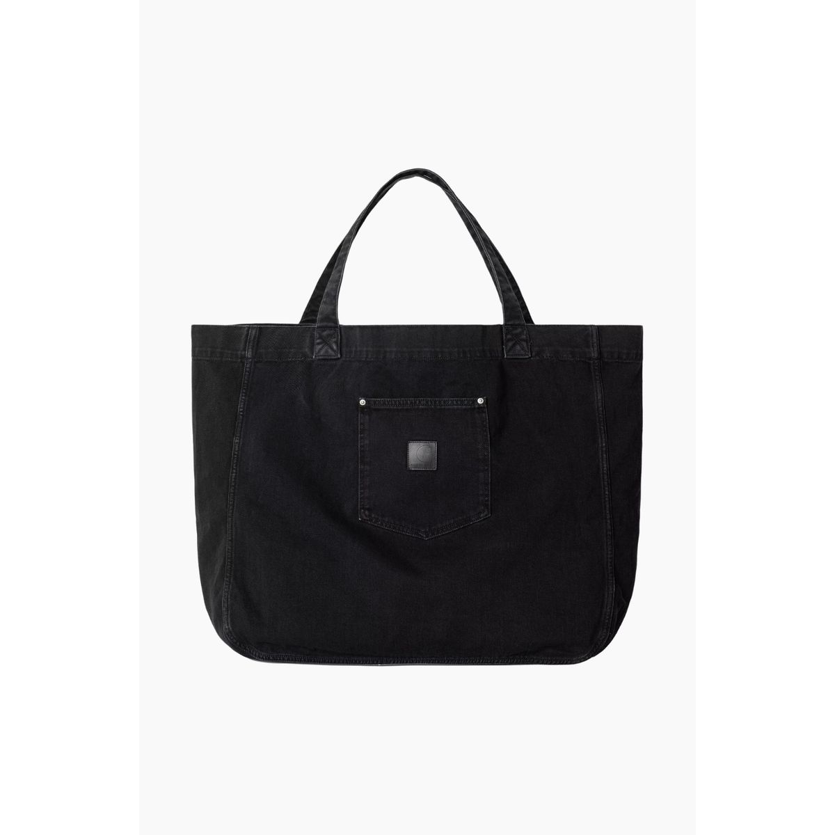 Rivet Tote Bag - Black Stone Washed - Carhartt WIP - Sort One Size