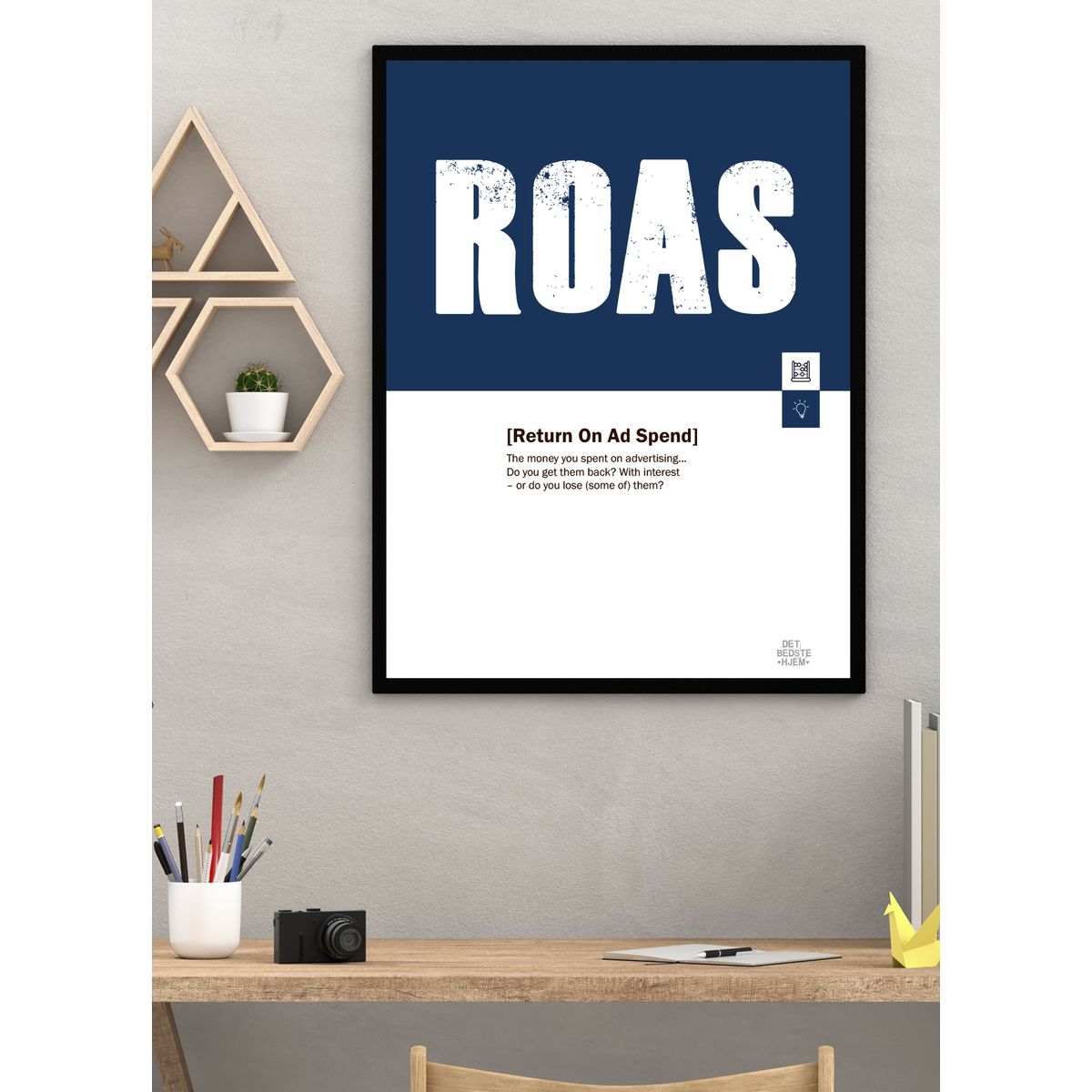 ROAS-marketing-plakat - 30 x 40 cm - Kr. 219,-