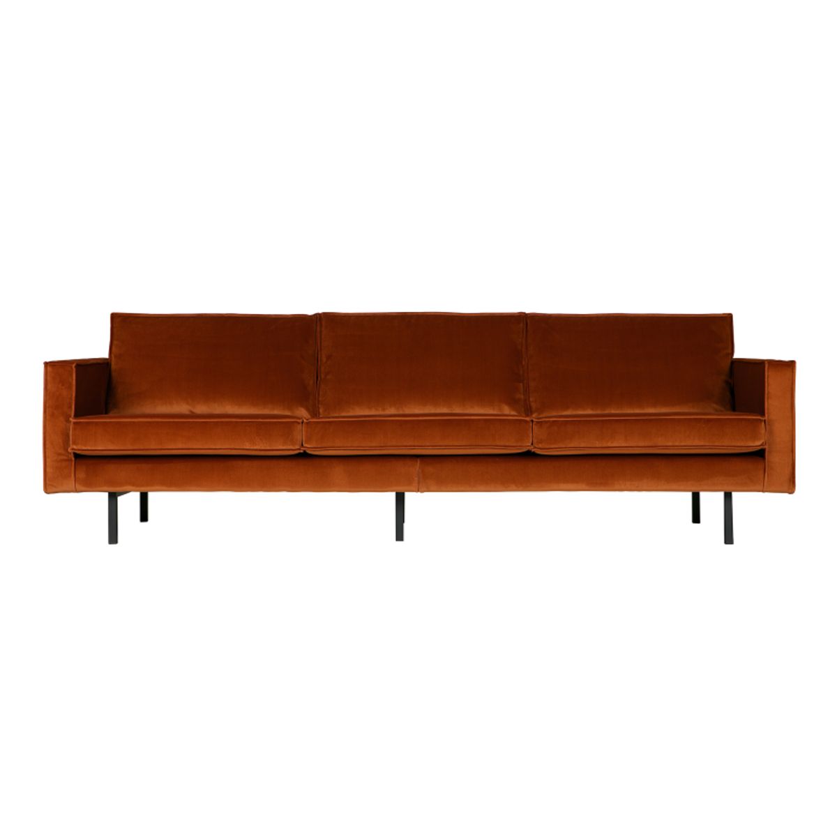 Rodeo 3-pers Sofa Velour - Rust