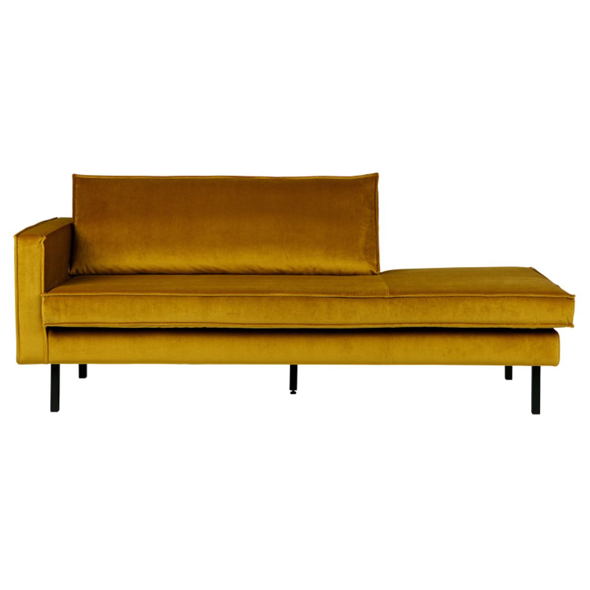 Rodeo Daybed Venstrevendt Velour - Ochre